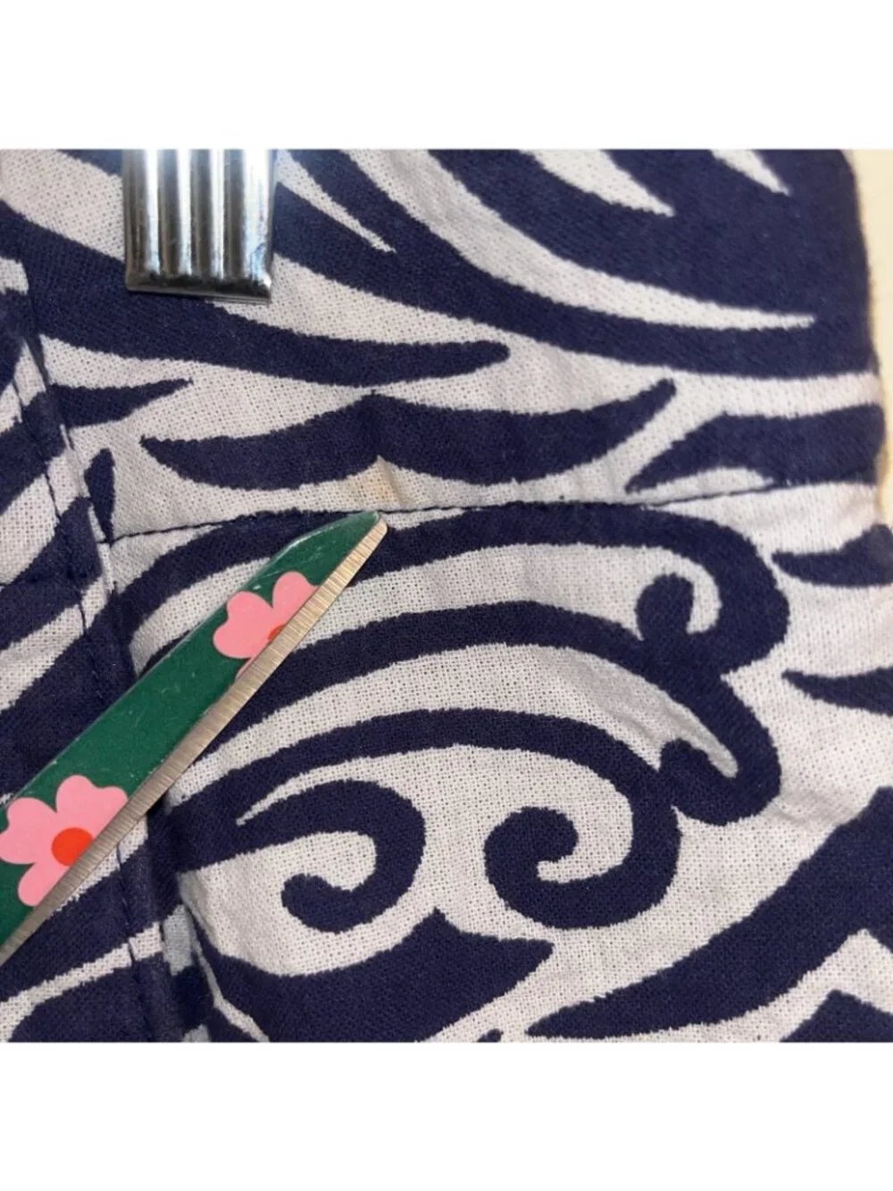 Lilly Pulitzer Maida On The Horizon Bright Navy Jacquard Faux Wrap Mini Skirt 10